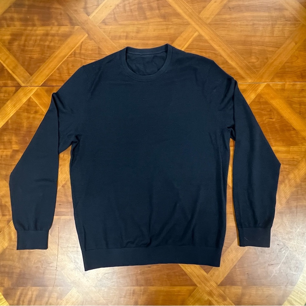 Reiss Navy Wool Blend Sweater